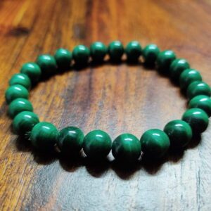AdiShakti Chrysoprase Bracelet with soft green natural stones, designed for unisex emotional healing, heart chakra balance, and inner peace.