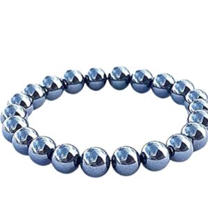 AdiShakti Hematite Bracelet is your shield of strength and stability. A unisex healing bracelet that protects your aura, grounds your energy, and enhances confidence.