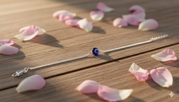 925 Silver Evil Eye Protection Bracelet – Minimal & Powerful Design - Image 2