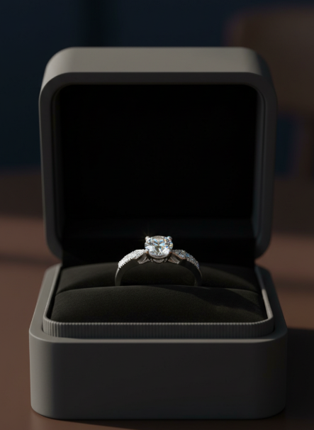 Radiant Center Stone Ring - Image 2