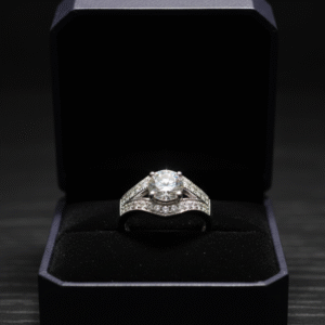 sterling silver ring, silver ring with center stone, 925 silver ring, diamond-like silver ring, elegant silver ring, sparkling silver ring, silver engagement ring, silver promise ring, high-quality silver band, timeless silver jewelry, silver ring for women, handcrafted silver ring, premium silver ring, classic silver ring, silver gift ring, dainty silver ring, silver ring with side stones, adjustable silver ring